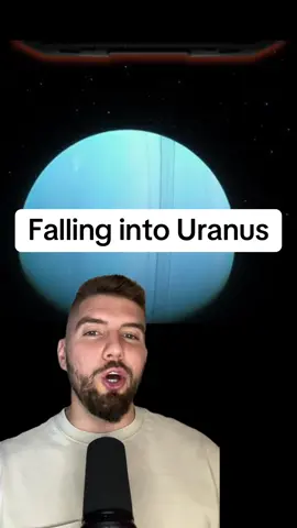 But actually imagine the GoPro footage of this Redbull sky diving stunt from 2050 (Credit: Stargaze YT) #interesting #facts #space #uranus #falling #simulation #pov