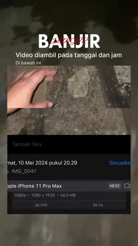 Belum setengah tahun, banjir udah 6 kali dan udah 2 kali air masuk rumah🥹. #banjir