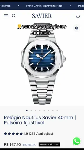 Relógio Nautilus Savier com frete grátis para todo o Brasil 🇧🇷 #relogios #oldmoney #estilomasculino #elegancia #oldmoneyaesthetic 