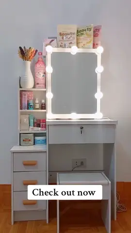 Buy Here ➡️ @TIKTOK SHOP PH 🇵🇭  #foryoupage #vanitymirror #vanitymakeup #vanitymirrortable #TikTokShop 