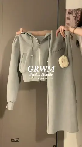 [ beli dmn?cek capt↓]  setelan hoodie ❀ Hoodie Link no. 11 ❀ Rok Link no. 12 #hoodie #grwmroutine #grwm #mixandmatch #outfitideas #OOTD #fyp