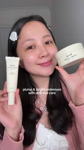 Eyecare routine with abib 🤍 Available on amazon! #abib #kbeauty #skincare #koreanskincare #eyecream #eyemask #skincareroutine *ad