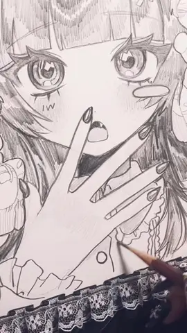 illustration！🖤 原画をBOOTHにて販売中です！♡꒰  ֊  ̫ ֊ ꒱ #illustration #イラスト #イラストメイキング #イラスト動画 