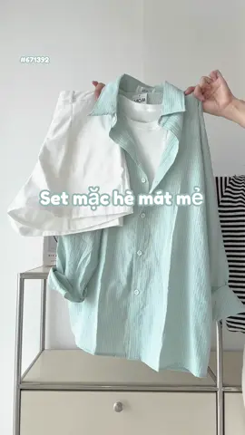 Thêm một set đồ mặc hè mát mẻ cho mấy bà nữa nè #tiktok #thinhhanh #xuhuong #viralvideo #phodoxinh #fybシ #LearnOnTikTok #moingaymotoutfit #tipsphoido #monshop #review 