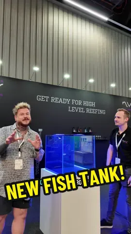 How beautiful is this new Nyos aquarium? #interzoo #saltwateraquarium #nanoreef #coralreef #fishtank #fyp 