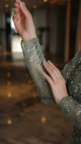 فستان سهره اكمام طويله #فستان_سهره 