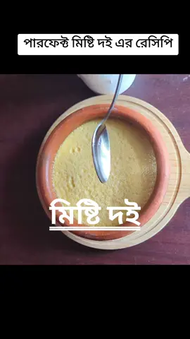 পারফেট মিষ্টি দই এর রেসিপি। এই গরমে আমরা কমবেশি সবাই দই খাই আর আমরা অনেকেই দই খেতে পছন্দ করি। আজ আমি আপনাদের সাথে শেয়ার করব কিভাবে পারফেক্ট ভাবে এই মিষ্টি দই বসাতে পারবেন। আশা করি রেসিপিটি সবার ভালো লাগবে।  #mistidoi #mistidoirecipe #doi #homemadefood #EasyRecipe #everyone #DIY #foryoupage #tiktokbangladesh🇧🇩 #cookingvideo #vairal_video_tiktok 