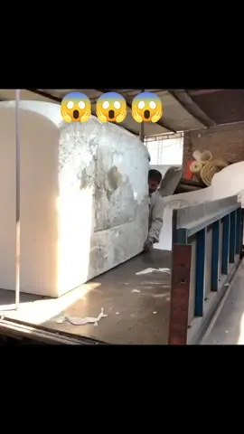 polyurethane foam manufacturing process part 2 #machinery #factory #fypシ゚viral 
