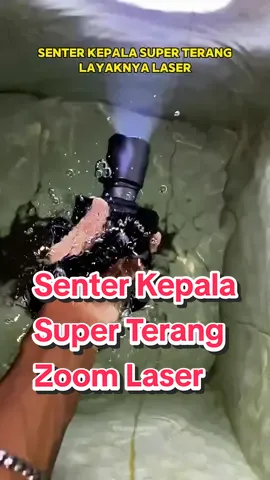 Senter kepala super terang layaknya laser ⚡ #senter #senterkepala #senterkepalasuperterang #headlamp #senterkepalaaoki 