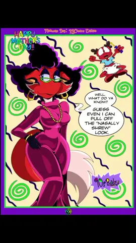 Scarlett Fox celebrating #mothersday this year by unleashing her inner 90s baby as Didi Pickles #90skids #nickelodeon #rugrats #furryfandom #originalcharacter #fyp #Scarlettfox #stuartmoose #TheStupidReviews 