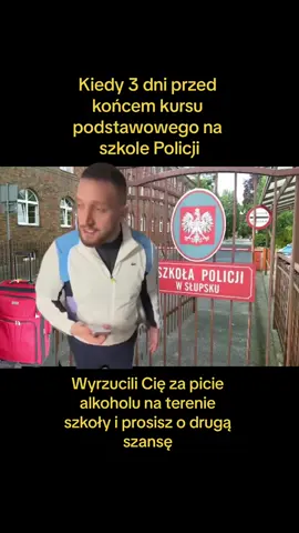 Najgorsi są Ci, którzy wylecieli ostatniego dnia. Znam też przypadek gościa, który poleciał dlatego, że nie wziął L4 mimo tego, że dowódca kompanii 5 razy się go pytał czy jest w stanie rozpocząć służbę 😅 #policijosmemos #polskapolicja #policja #mundurowka #boxdel #szkola #policji #kurspodstawowy #wyrzucony #pochillowac #tez 