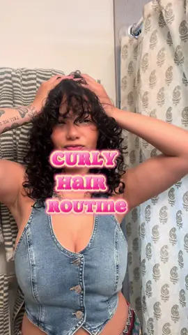 New curly hair routine!! I was gonna do a  voice over but i got nercous 🥲