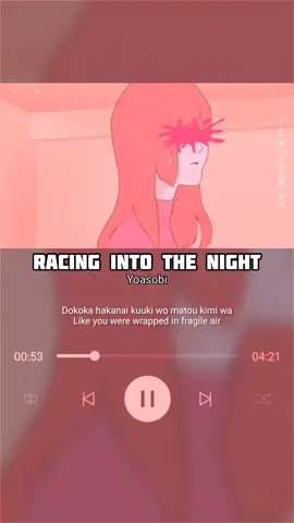 Racing into the Night - Yoasobi Full Song AMV #song #songlyrics #yoasobi #racingintothenight #fullsong #musicvideo #fyp 