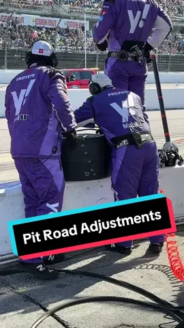 Adjustments to the car can be called at the last possible second. This includes air pressure adjustments to all four tires. #TeamToyota 