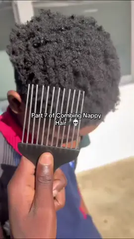 Part 7 of Combing Nappy Hair  (DRAFT) #part7 #fyp #nappyhairchallenge #foryou #4u 