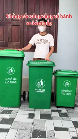Thùng rác công cộng Thích hợp cho hộ gia đình Việt giữ gìn vệ sinh Bảo vệ môi trường sống, tăng mỹ quan cho ngôi nhà, khu phố văn minh. 👉 Nguyên liệu: hdpe (nhựa dẻo, bền, chịu được tác động môi trường cao) 👉 Kích thước: 42x48x60 cm 👉 Nắp đậy kín chống hôi 👉 Có bánh xe đẩy tiện di chuyển
