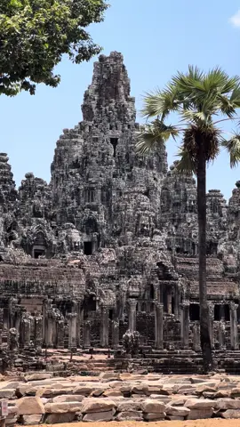 The Bayon Temple is another prominent temple within the Angkor Archaeological Park in Siem Reap, Cambodia. It is known for its unique and intricate stone faces that adorn its towers.#fyp #foryou #fypシ #foryoupage #siemreapcambodia🇰🇭 #angkor_wat_of_cambodia_🇰🇭♥ #bayontemple 