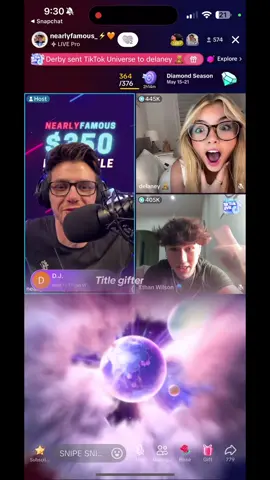 This was insane! Second place but a very close battle! I love yall so much! We got the best team on the app! @nearlyfamous_⚡️🧡  GG @delaney 🧸 