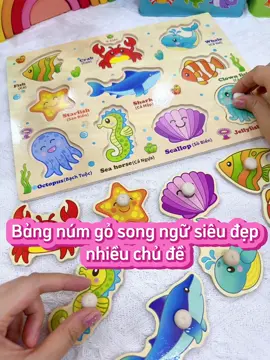 Bảng núm gỗ siêu đẹp cho bé từ 1 tuổi. Song ngữ Anh- Việt nhiều chủ đề 😃😃😃 #bangnumgo #bangnumgonhieuchude #ghéphình #dochoighephinh #mevabe #xephinh #đồchơitrẻem #đồchơichobé 