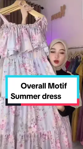 bismillahirrahmanirrahim  overall motif summer dress diamati#follow#like#share#shoptokopedia#fyp