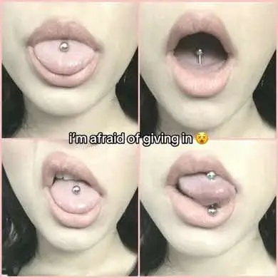 id actually get snake bites but i would be expelled from school lol #08 #piercing #tonguepiercing #emo #scene #fyp #zyxcba 