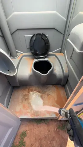 Bathroom cleaning 🌙 #satisfyingcleaning #portapotty #sanitize #soapy #bluecollar 
