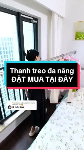 Trả lời @Cầm Kahlii đi muôn nơi🥰 Thanh treo đa năng không cần khoan tường, treo rèm, quần áo rất tiện lợi #thanhtreorem #thanhtreoquanao #thanhtreokhongcankhoantuong #xuhuong #vairal #fyp 