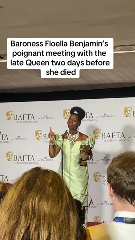 Baroness Floella Benjamin shared a heartfelt story about meeting the late Queen at the 2024 TV BAFTA Awards #floellabenjamin #queenelizabeth #bafta #baftas #celebrity #royal #queenelizabethii 