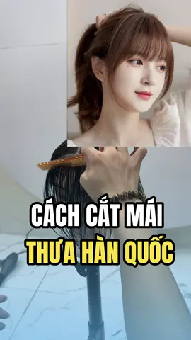 Cách cắt mái thứ hàn quốc #thynkhair #daynghetocnu #khoaphulenchinh 
