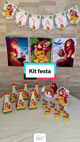 Kit festa em casa. #papelaria #papelariaonline #personalizados #kitfesta #reileao #hakunamatata #tubetespersonalizados #kitfestaemcasa #caixinhapersonalizada #mesversario #aniversario #aniversarioinfantil 