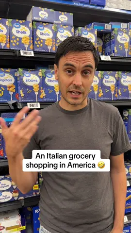 An Italian grocery shopping in America