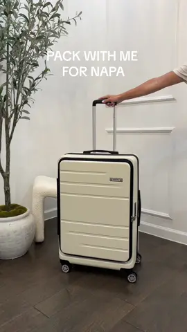 Pack with me for Napa🤍🍷🕊️💫  Luggage + travel essentials on my amzon st0re | outfits on my ltk!  #packwithmeforvacation #packwithmeasmr #packingvideo #amazontravelfinds2024 #asmrpackingvideos #napavalley #napaoutfitinspiration 