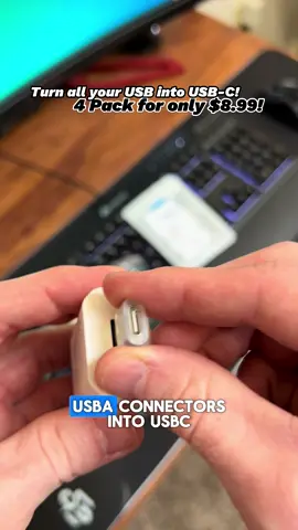 Turn all your USB connectors into USB-C with these adaptors! #usbc #connector #adaptor #electronics #musthaves 