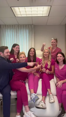 Who’s who!!! #whosmostlikelytochallenge #work #coworkers #sknatfranksderm #medspa