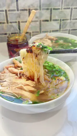 Pho Ga made with Rotisserie Chicken inspired by @My Nguyen x @LeeKumKeeUSA Chili Oil = Pure Deliciousness 🙌🤤