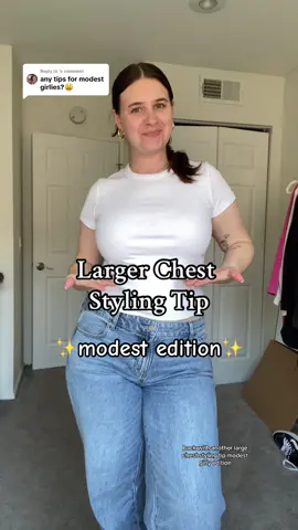 Replying to @ㅤ Here are some fun ways I’ve used layering in my day to day style that would work great if you are looking to show less skin!   #largecheststyle #largechestoutfits #bigchest #bigchestproblems #naturallybusty #bustybaddie #outfitinspo #styletips #largechestfashion 
