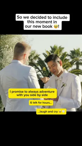 aaaaand im crying again 😭 mark and i wrote our wedding vows into our book “how lucky am i?” 🥹💍 #howluckyami #picturebook #longervideos