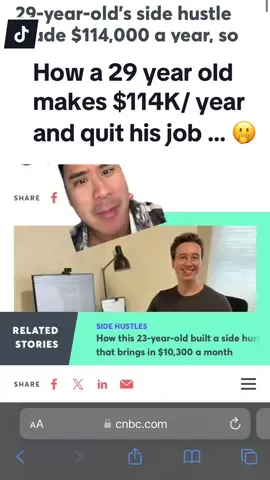 🫢 How a 29 year old makes $114K with his side hustle and quit his job #cnbcmakeit #sidehustleideas #tutoring #sidehustles #quittingmyjob 