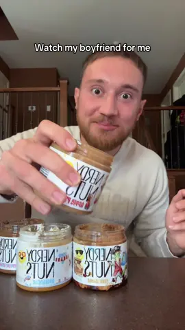 A new fav snack added to his list @Nerdy Nuts 🥜 #fyp #couplescomedy #couplescontent #watchmyboyfriend #relationships #calebnandrea 