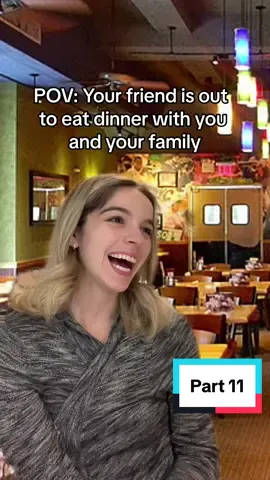 POV: you and your family are at a restaurant with your friend #friendsbelike #momsbelike #sleepover 