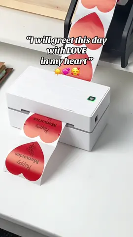 ❤️ I will greet everyday with love, hope and gratitude  in my heart. #munbyn #munbynprinter #journaling #journalideas #SmallBusiness #smallbusinessowner #dream  #Loveyourboobs 