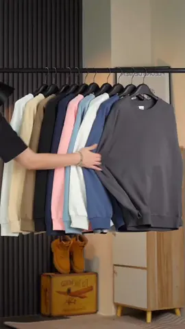 Sweater polos unisex 👍 #sweater #crewneck #sweaterpolos #sweatermurah #ootdfashion 