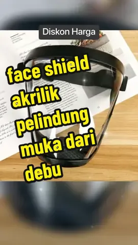 face shield akrilik pelindung muka dari debu Hitam Mask Masker hanya Rp45.000! #pelindungmuka #pelindungmukadaridebu #faceshieldakrilik 