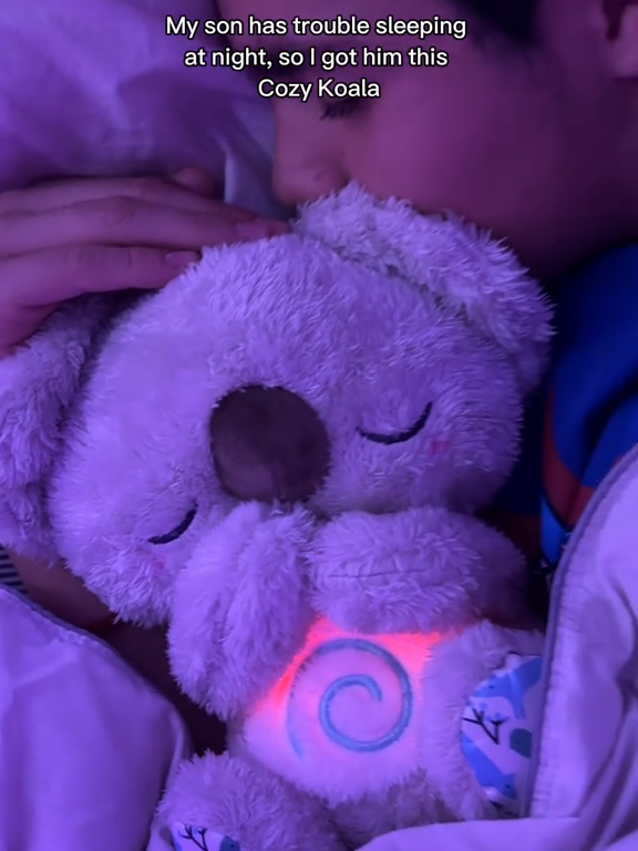 BUY YOURS NOW! 50% off and FREE Shipping! If your child struggles to sleep than this Calming bear is your answer! @thebiglittlepet #baby #sleep #shopping #anxiety #insomnia #koala #tiktokshop #fyr #breathingkoala #breathingotter #babylove #fyp #gift #foryou #plushtoys #toys2023 #christmasgift