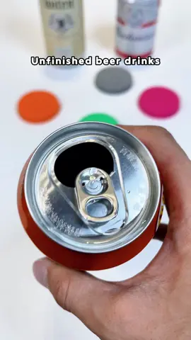 Making your cans reusable and store your drinks😍#lid #can #drink #tiktokmademebuyit #hat 
