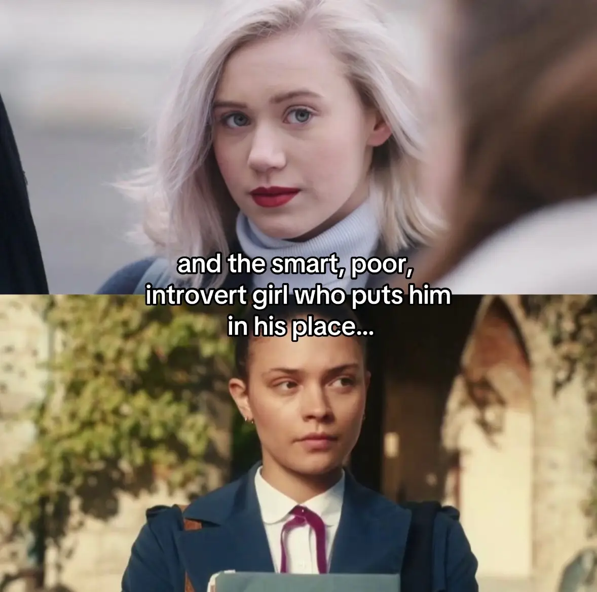 my favorite trope at the moment #skam #skamnorway #noora #nooraandwilliam #maxtonhall #primevideo #rubybell #jamesbeaufort #edit #fyp #trope #BookTok #recommendations #romance #couples #romancetropes 