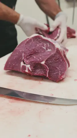 Cutting Beef Round Tip Roasts (Sirloin tip) 🔪🥩 #reels #video #viral #trending #bbq #meat #thebeardedbutchers #butcher #food #beef #butchering #steak #grainfedbeef 