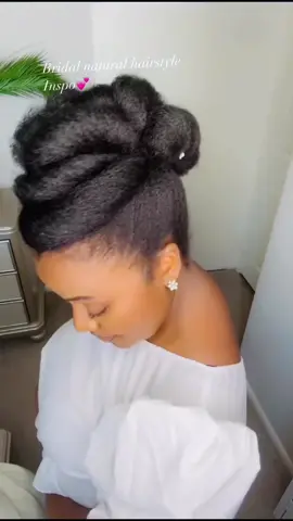 Bridal natural hairstyle inspo!😍#hairstyles #foryou #blackgirlstiktok #bridal #hairtutorial #fyp #viral 