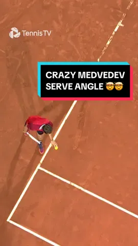 An IMPOSSIBLE serve angle from Medvedev 🤯🤯 #tennis #tennistv. #sport #fyp 