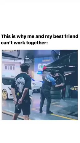 Mechanic was confused where the noise coming from 😂 tag your friend viral 